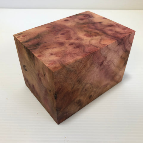3.5"x3.5"x5" Camphor Burl Wood Spindle Turning Blank (#00102)
