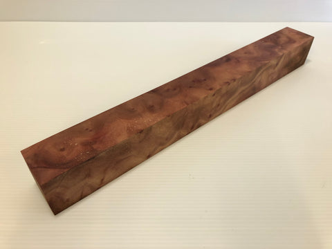 2"x2"x17.25" Camphor Burl Wood Spindle Turning Blank (#00109)