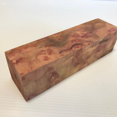 2"x2"x7.5" Camphor Burl Wood Spindle Turning Blank (#00111)