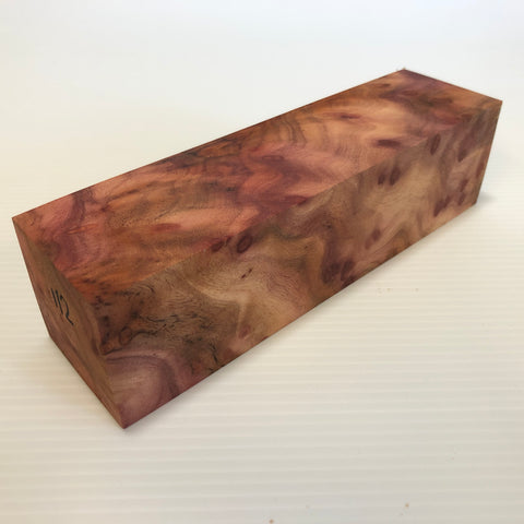 2"x2"x7.25" Camphor Burl Wood Spindle Turning Blank (#00112)