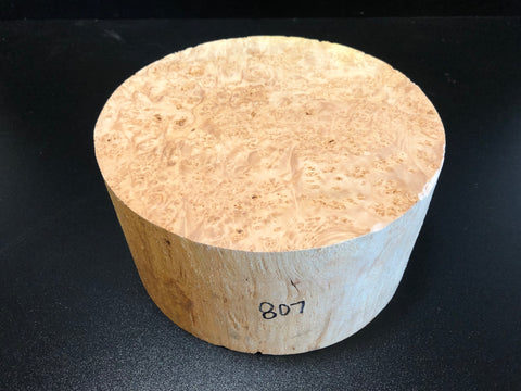 8"x4" KD Maple Burl Wood Bowl Turning Blank (#00807)