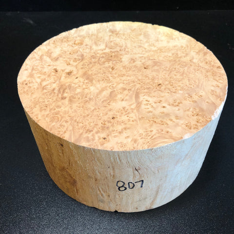 8"x4" KD Maple Burl Wood Bowl Turning Blank (#00807)
