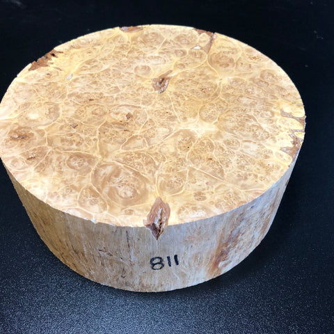 8"x3" KD Maple Burl Wood Bowl Turning Blank (#00811)