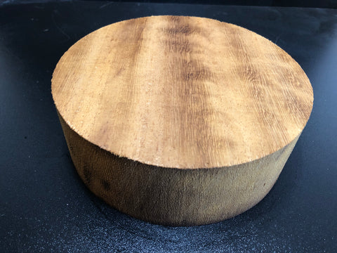 7x2.5 KD Figured African Teak Wood Bowl Turning Blank (#00470)
