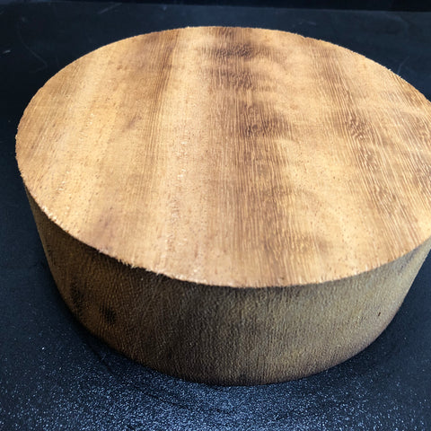 7x2.5 KD Figured African Teak Wood Bowl Turning Blank (#00470)