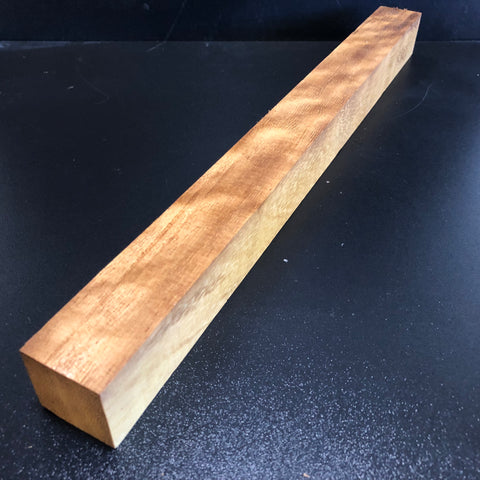 1.5x1.5x18 KD Figured African Teak Wood Spindle Turning Blank (#00480)