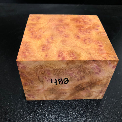 4"x4"x3" Camphor Burl Wood Bowl Turning Blank (#00488)