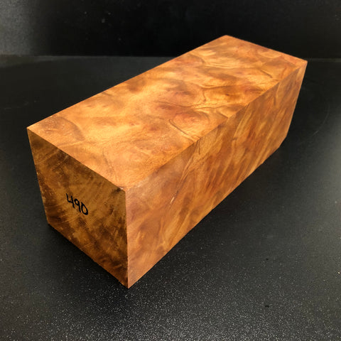 3"x3"x8.25" Camphor Burl Wood Spindle Turning Blank (#00490)