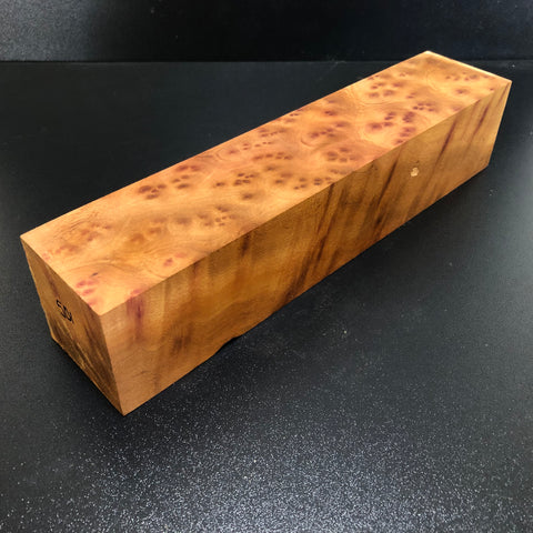 2.5"x2.5"x11.75" Camphor Burl Wood Spindle Turning Blank (#00501)