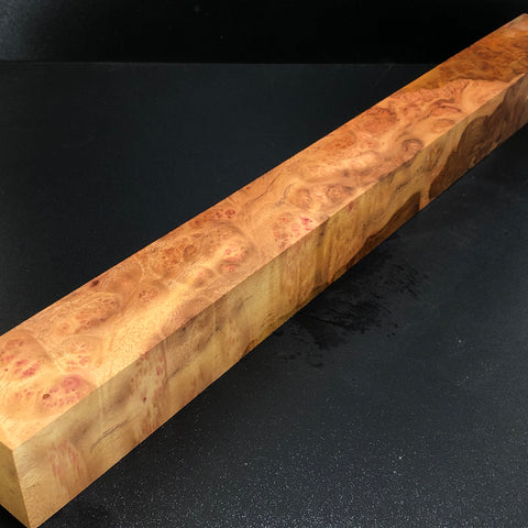 2"x2"x20.5" Camphor Burl Wood Spindle Turning Blank (#00511)