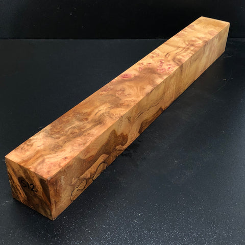 2"x2"x17" Camphor Burl Wood Spindle Turning Blank (#00512)
