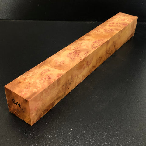 2"x2"x15" Camphor Burl Wood Spindle Turning Blank (#00514)