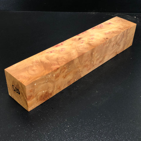 2"x2"x11" Camphor Burl Wood Spindle Turning Blank (#00520)