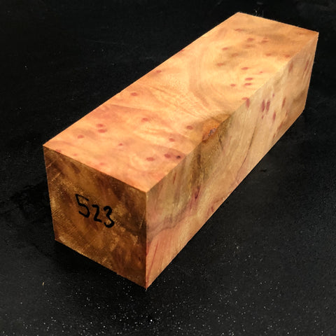 2"x2"x6.5" Camphor Burl Wood Spindle Turning Blank (#00523)