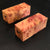 1.5"x1.5"x4" Camphor Burl Wood (2 pcs) Spindle Turning Blank (#00529)