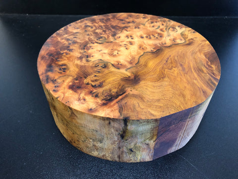 8"x3" Thuya Burl Wood Bowl Turning Blank (#00628)