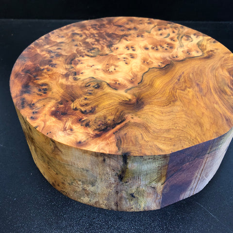 8"x3" Thuya Burl Wood Bowl Turning Blank (#00628)