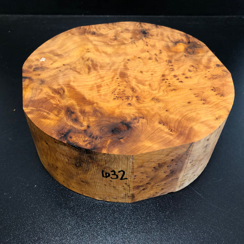 8"x3" Thuya Burl Wood Bowl Turning Blank (#00632)