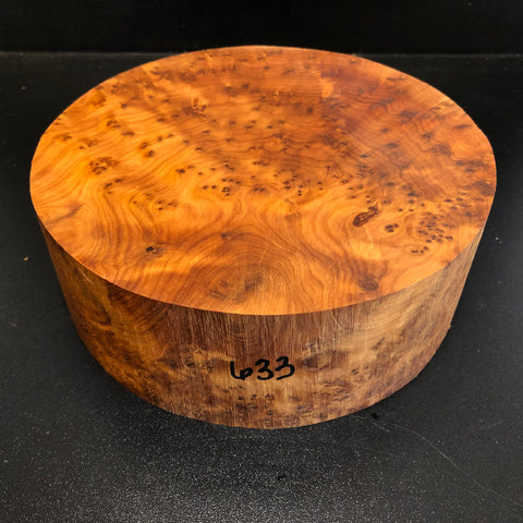 8"x3" Thuya Burl Wood Bowl Turning Blank (#00633)