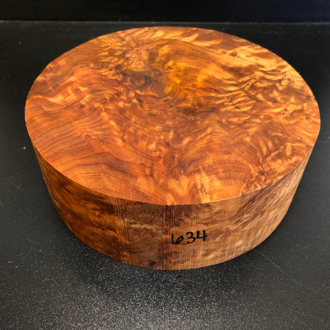 8"x3" Thuya Burl Wood Bowl Turning Blank (#00634)