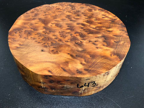8"x2" Thuya Burl Wood Bowl Turning Blank (#00643)