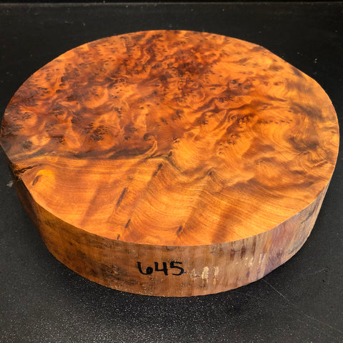 8"x2" Thuya Burl Wood Bowl Turning Blank (#00645)