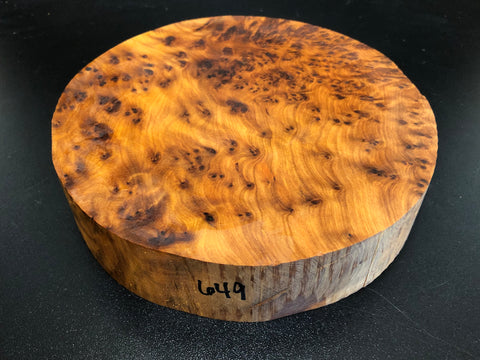 8"x2" Thuya Burl Wood Bowl Turning Blank (#00649)