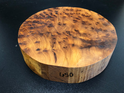 8"x2" Thuya Burl Wood Bowl Turning Blank (#00650)