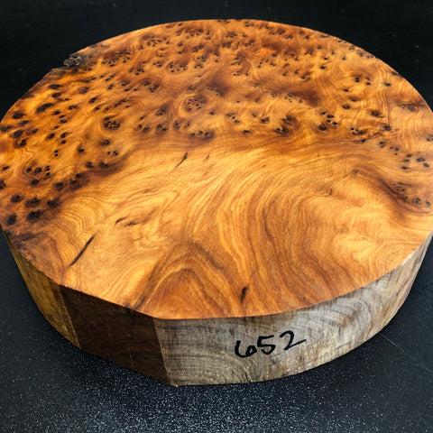8"x2" Thuya Burl Wood Bowl Turning Blank (#00652)
