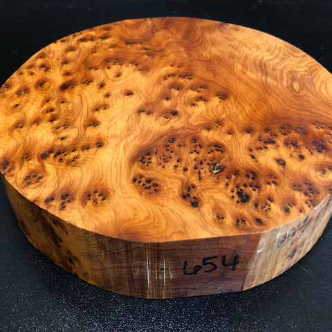 8"x2" Thuya Burl Wood Bowl Turning Blank (#00654)