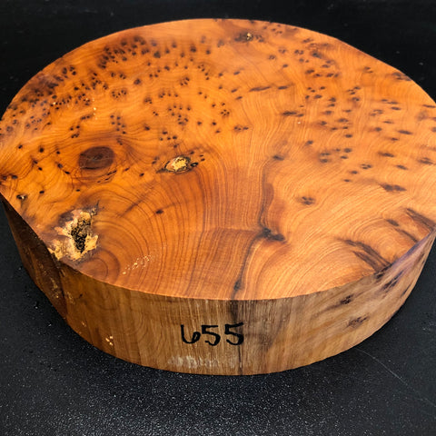 8"x2" Thuya Burl Wood Bowl Turning Blank (#00655)