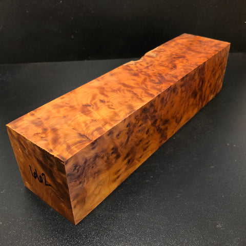 3"x3"x12 Thuya Burl Wood Spindle Turning Blank (#00662)