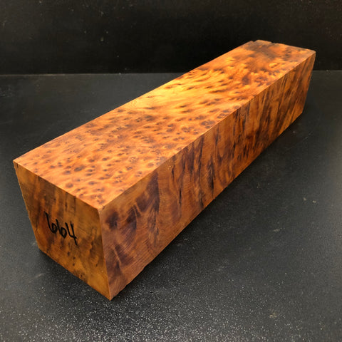 3"x3"x12 Thuya Burl Wood Spindle Turning Blank (#00664)