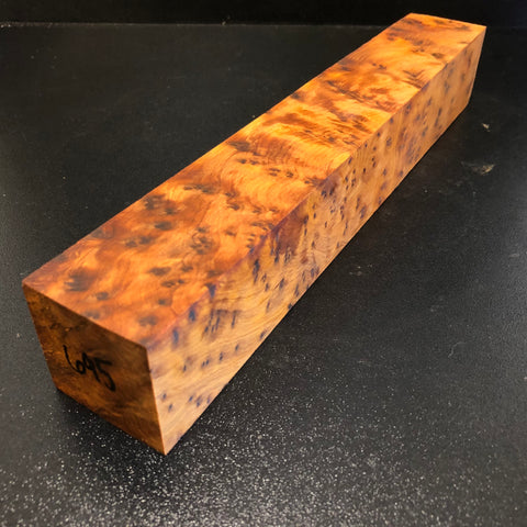 2"x2"x12" Thuya Burl Wood Spindle Turning Blank (#00695)