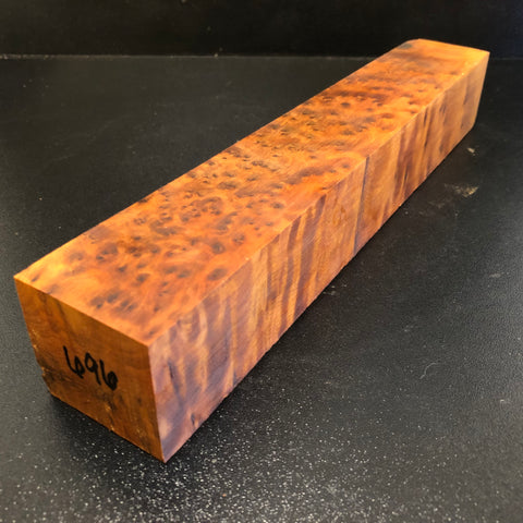 2"x2"x12" Thuya Burl Wood Spindle Turning Blank (#00696)