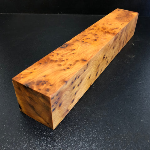 2"x2"x12" Thuya Burl Wood Spindle Turning Blank (#00699)