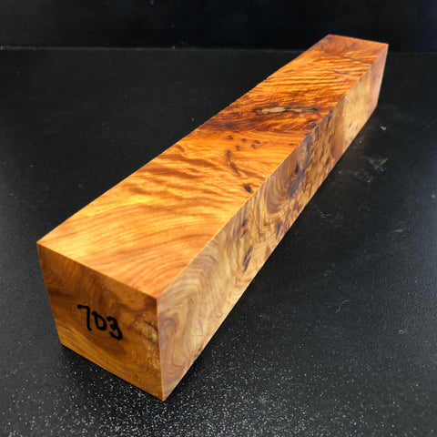 2"x2"x12" Thuya Burl Wood Spindle Turning Blank (#00703)