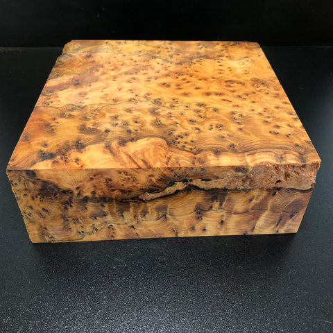 7.75x7.75x3" Thuya Burl Wood Bowl Turning Blank (#00705)