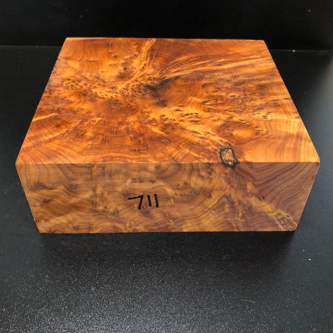 8"x8"x3" Thuya Burl Wood Bowl Turning Blank (#00711)
