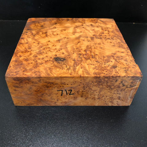 8"x8"x3" Thuya Burl Wood Bowl Turning Blank (#00712)