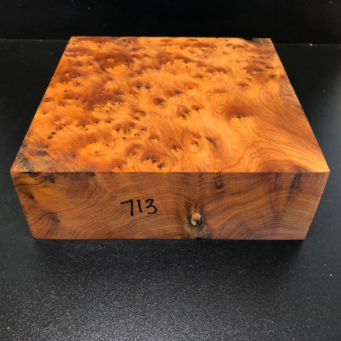 8"x8"x3" Thuya Burl Wood Bowl Turning Blank (#00713)