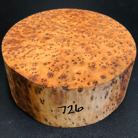6"x3" Thuya Burl Wood Bowl Turning Blank (#00726)