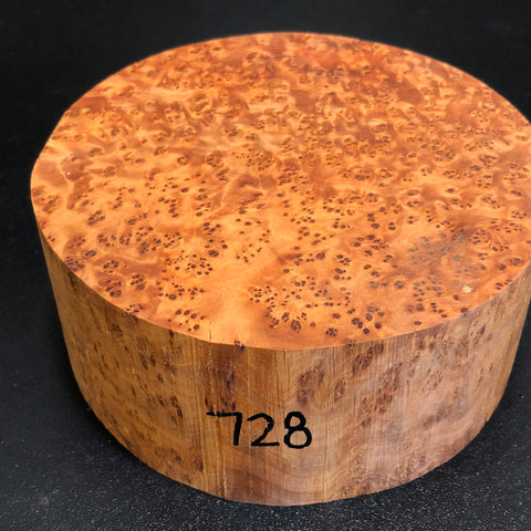 6"x3" Thuya Burl Wood Bowl Turning Blank (#00728)
