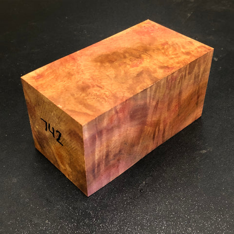 2.5x2.5x4.5" Camphor Burl Wood Spindle Turning Blank (#00742)