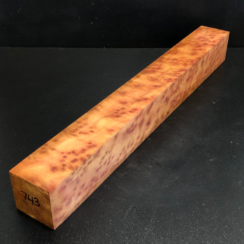 2"x2"x17" Camphor Burl Wood Spindle Turning Blank (#00743)