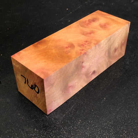 1.5"x1.5"x4.5" Camphor Burl Wood Spindle Turning Blank (#00760)