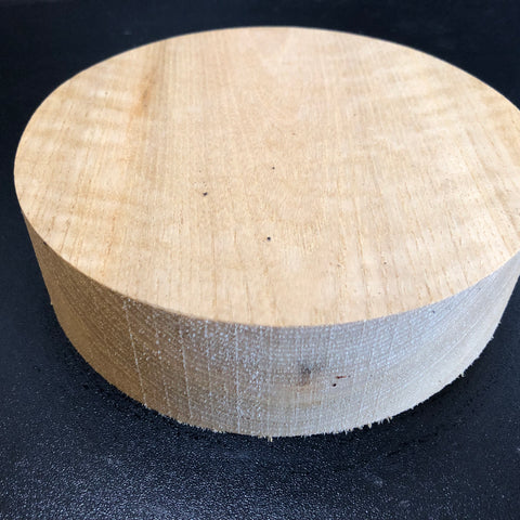 7"x2" KD Curly Sassafras Wood Bowl Turning Blank (#00796)