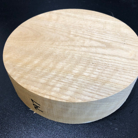 7"x2" KD Curly Sassafras Wood Bowl Turning Blank (#00797)