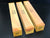 2"x2"x12" KD Exhibition Yellowheart (3pcs) Wood Spindle Turning Blank (#00816)