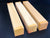 2"x2"x12" KD Exhibition Yellowheart (3pcs) Wood Spindle Turning Blank (#00816)